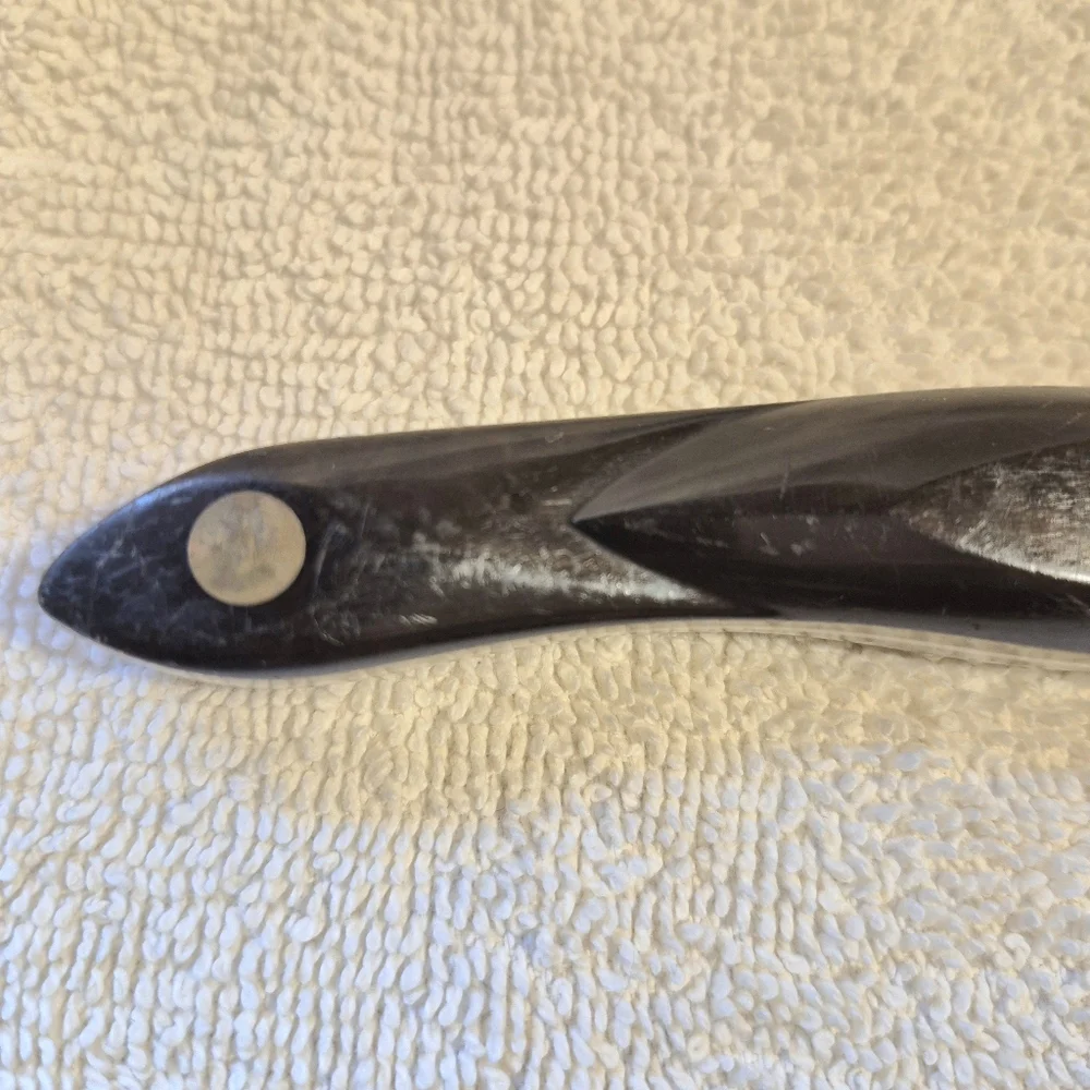 Cutco 1721 KA Serrated Trimmer Knife Brown Handle Olean NY 4 14/16th
